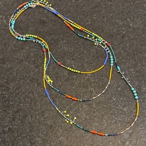 Multicolor Seed Bead Handmade Necklace